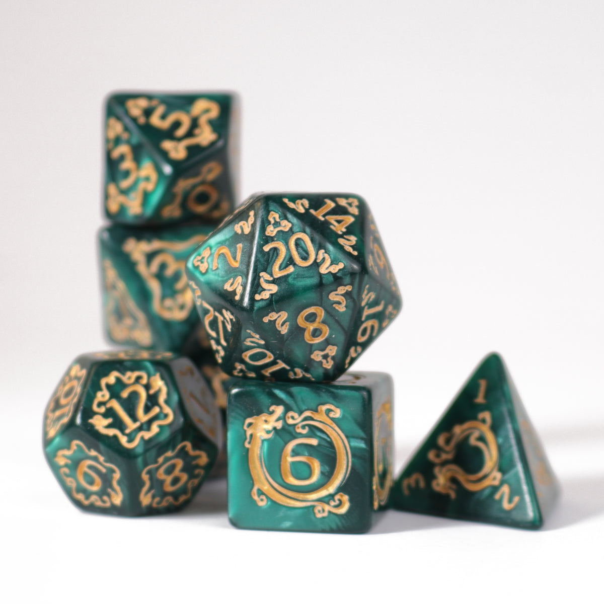 7pc RPG Set - The Green Dragon