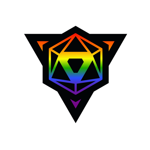 Die Hard Dice Pride Sticker - Rainbow