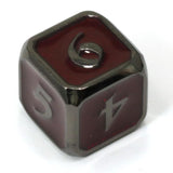 Single d6 - Mythica Sinister Ruby by Die Hard Dice