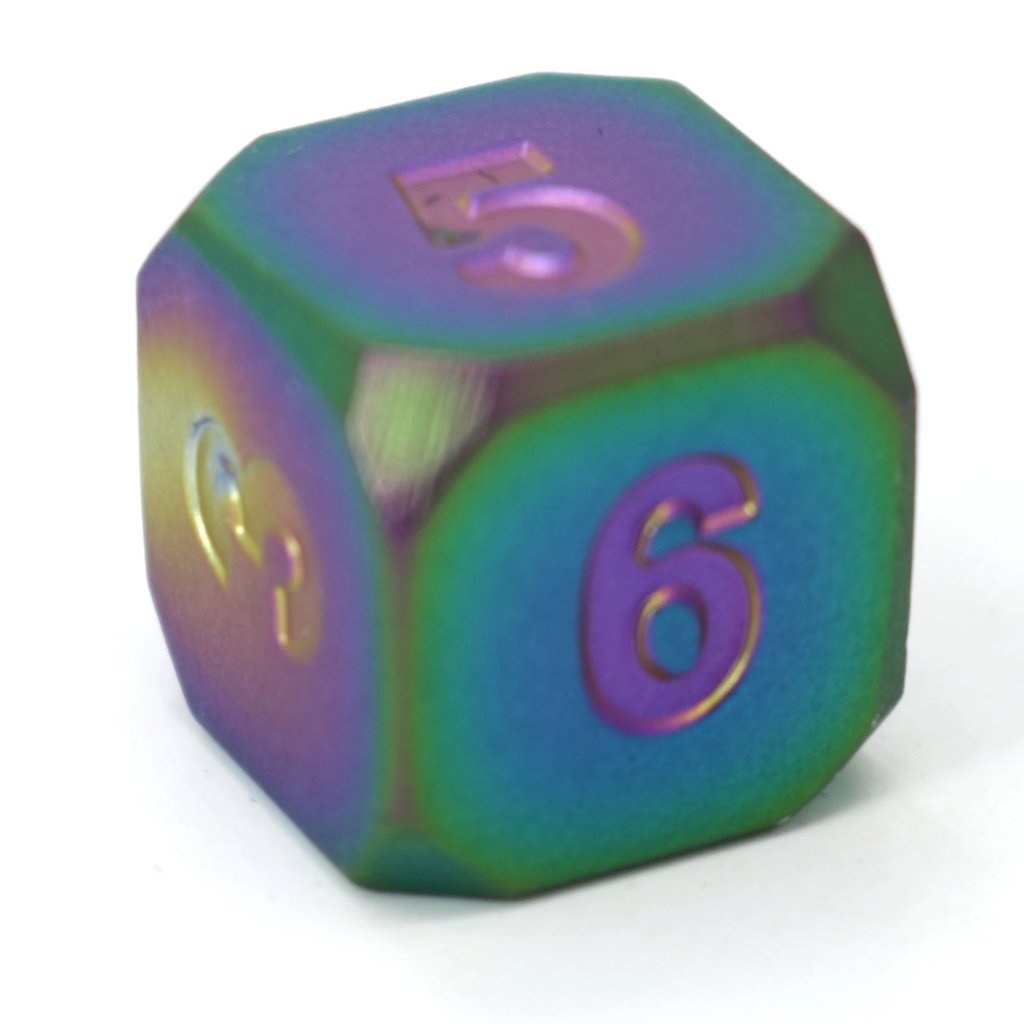 Single d6 - Forge Scorched Rainbow Satin