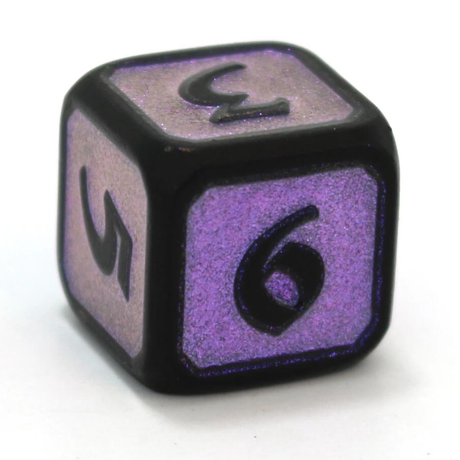 Single d6 - Mythica Dreamscape Nightshade by Die Hard Dice