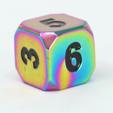 Single d6 - Forge Scorched Rainbow w/ Black
