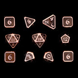 11 Piece RPG Set - Mythica Copper Onyx by Die Hard Dice