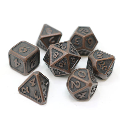 7 Piece RPG Set - Mythica Dark Copper by Die Hard Dice