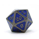 Single d20 - Mythica Sinister Sapphire by Die Hard Dice
