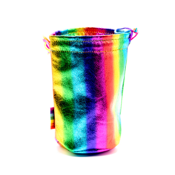 Flat Bottomed Dice Bag - Celebrate Pride - Rainbow