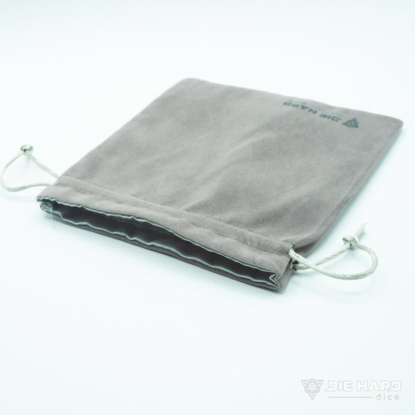 Velvet Dice Bag - Medium Light Gray