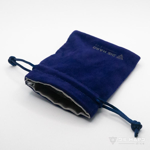 Velvet Dice Bag - Small Blue Anemone